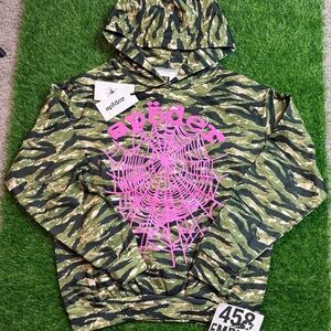 Sp5der Camouflage Hoodie